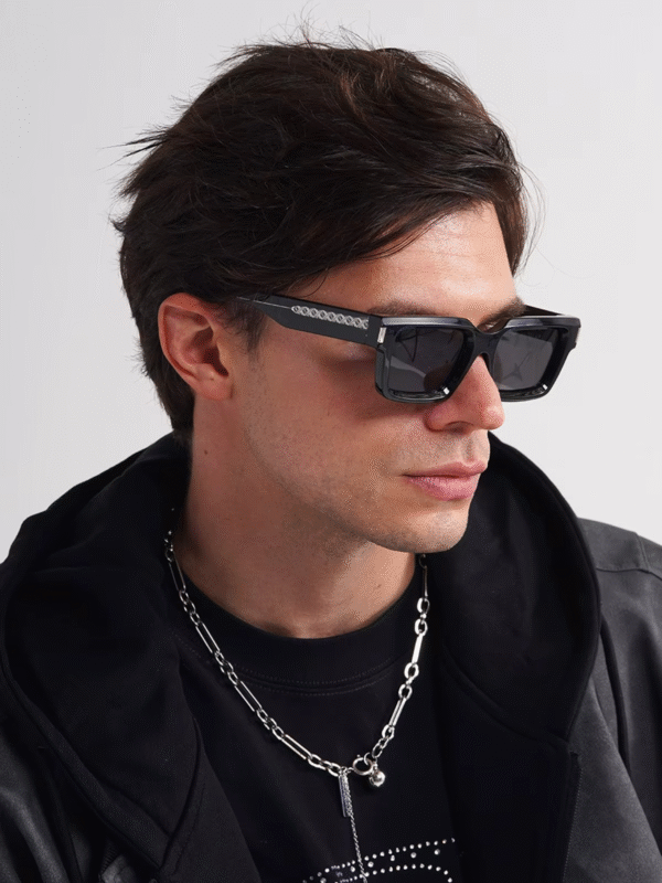 2025 Retro Square Sunglasses – Unisex UV400 Blue Lens Shades